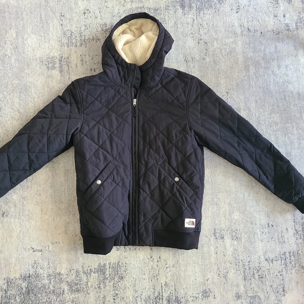 The North Face quilted sherpa coat men's small